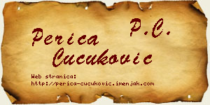 Perica Čučuković vizit kartica